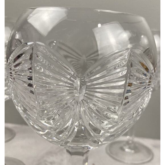 2 Waterford Crystal Millennium Toasting Goblest Balloon Wine Glass Happiness 8" - Picture 5 of 7